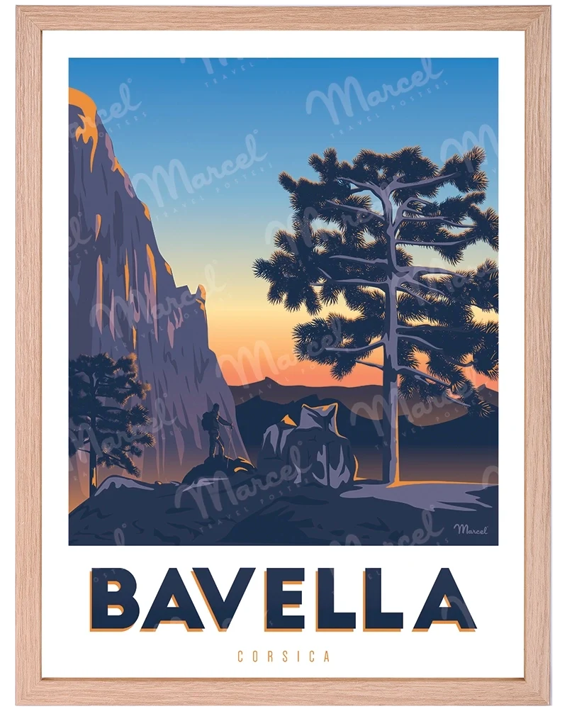 Affiche CORSE "Randonnée à Bavella"