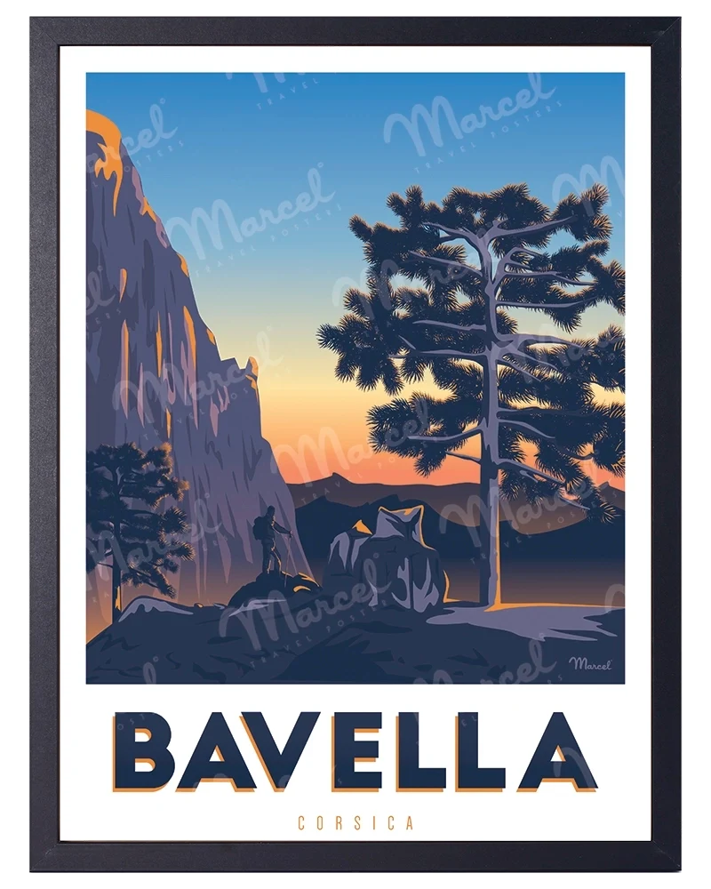Affiche CORSE "Randonnée à Bavella"