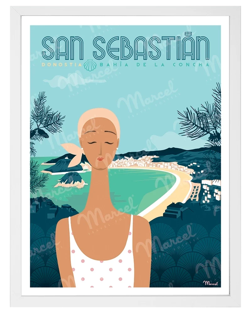 Affiche SAN SEBASTIAN "Bahía de la Concha"