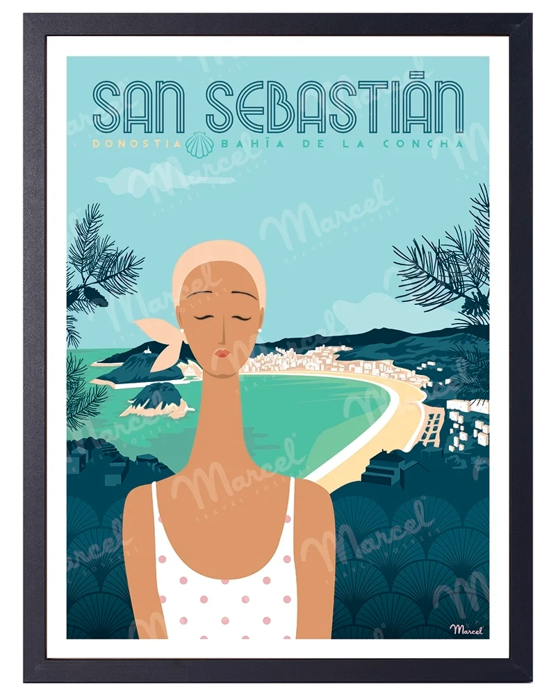 Affiche SAN SEBASTIAN "Bahía de la Concha"