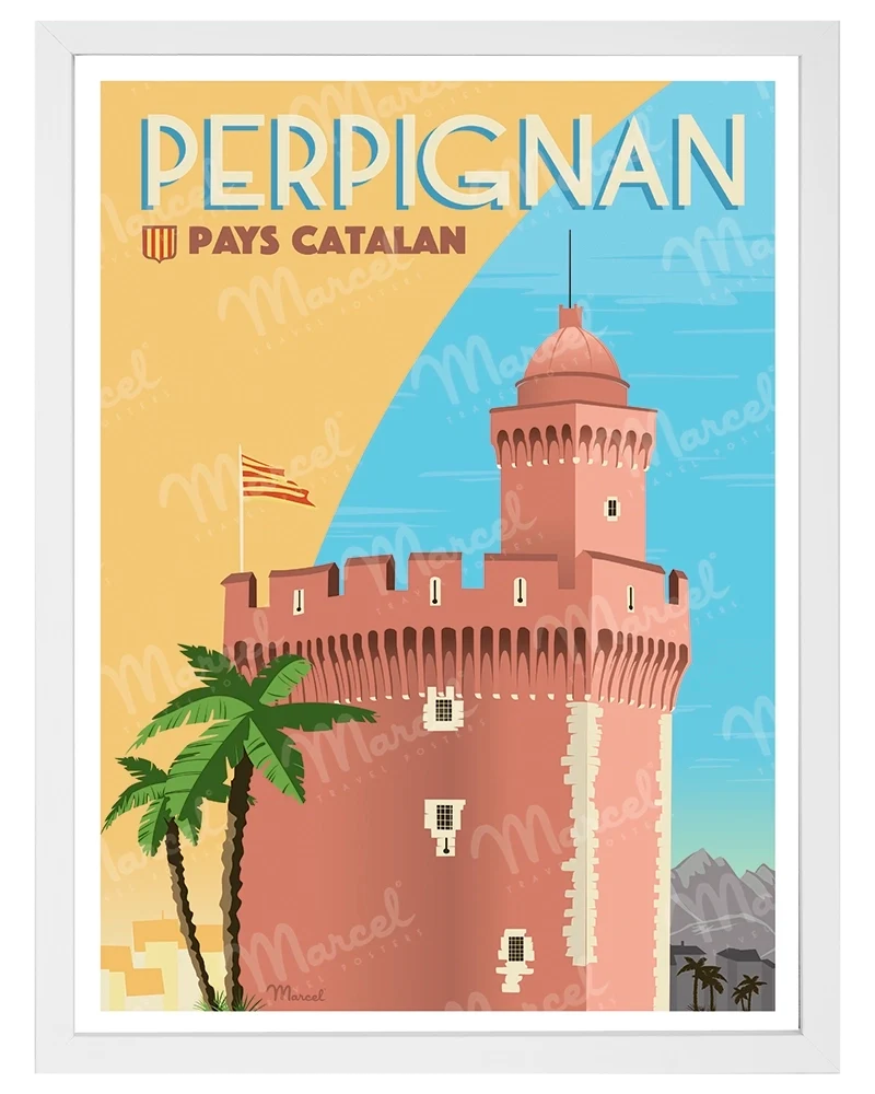 Affiche PERPIGNAN "Le Castillet"