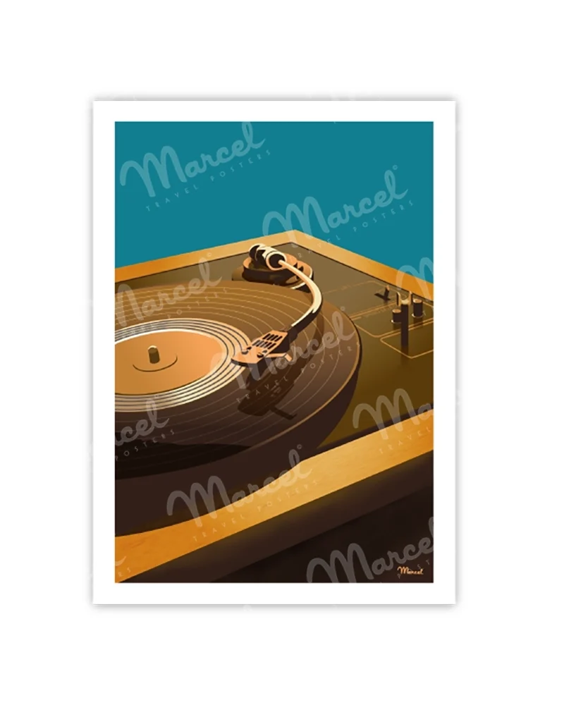 Carte Postale "Platine Vinyle"