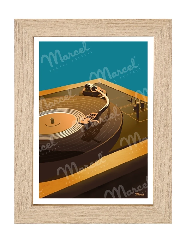 Carte Postale "Platine Vinyle"