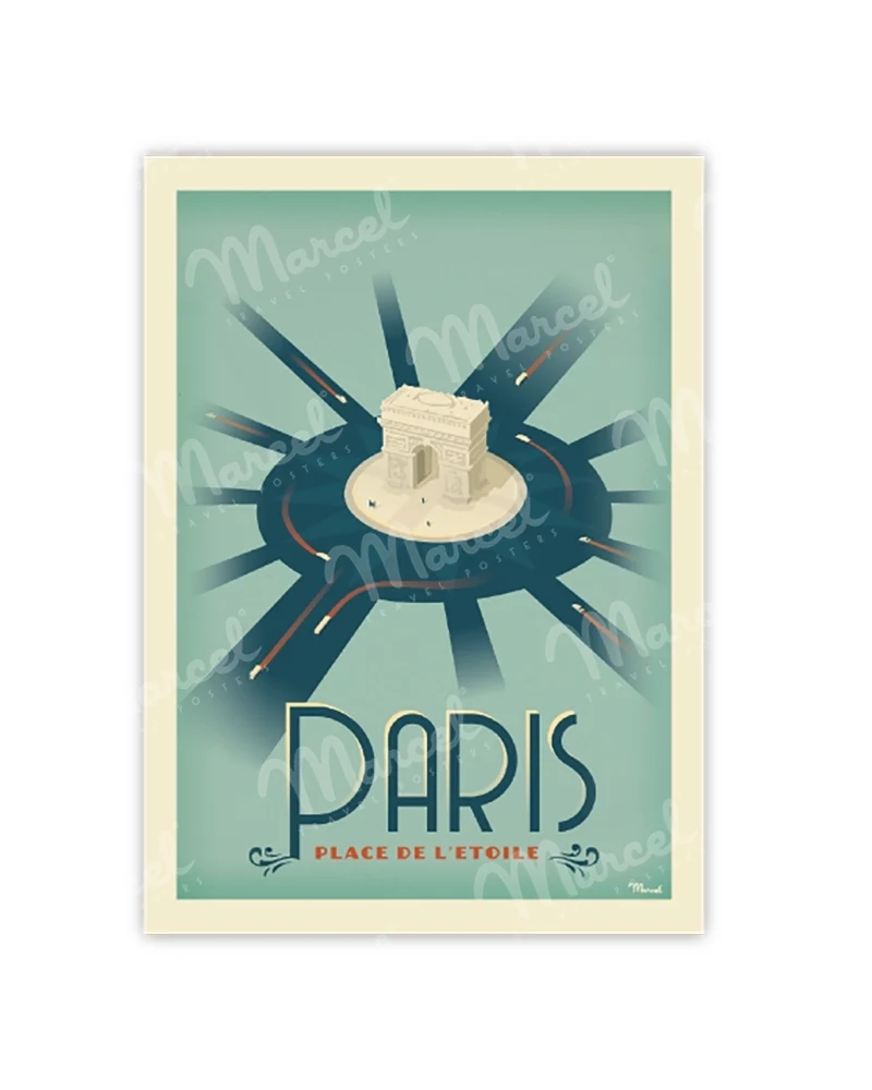 Carte Postale PARIS "Place de l'Étoile"