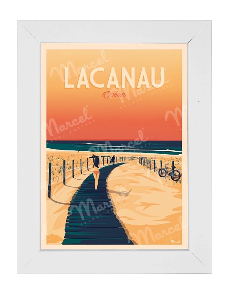 Carte Postale LACANAU "La Plage"