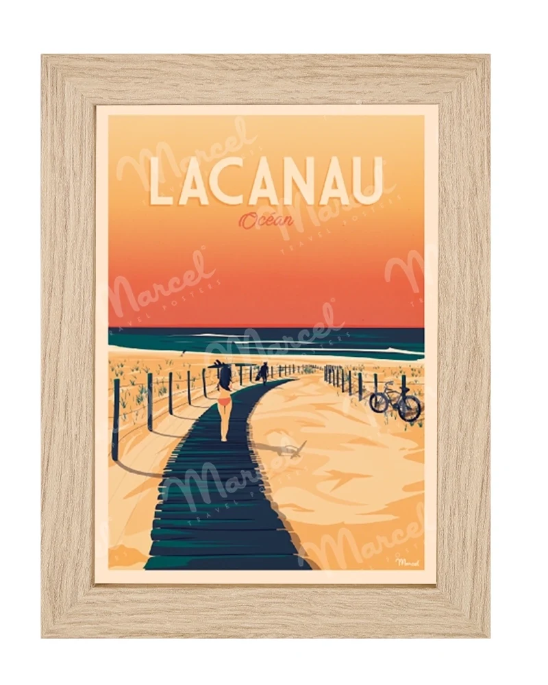 Carte Postale LACANAU "La Plage"