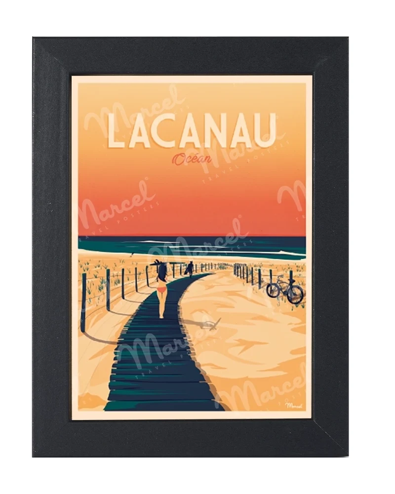 Carte Postale LACANAU "La Plage"