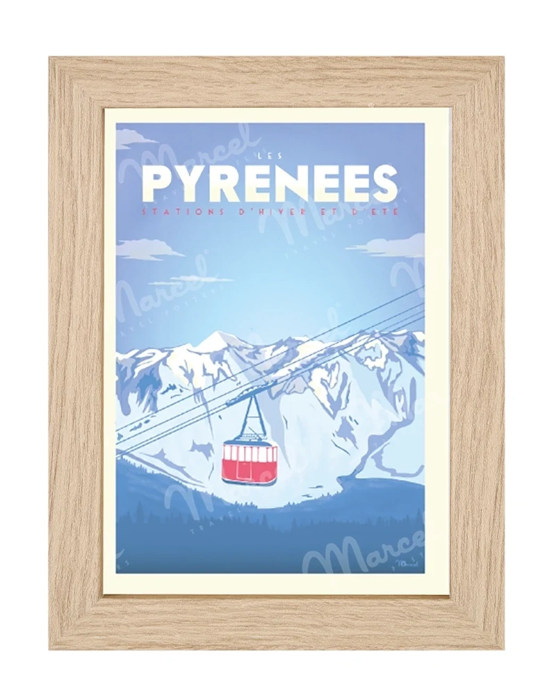 Carte Postale PYRÉNÉES "Téléphérique"