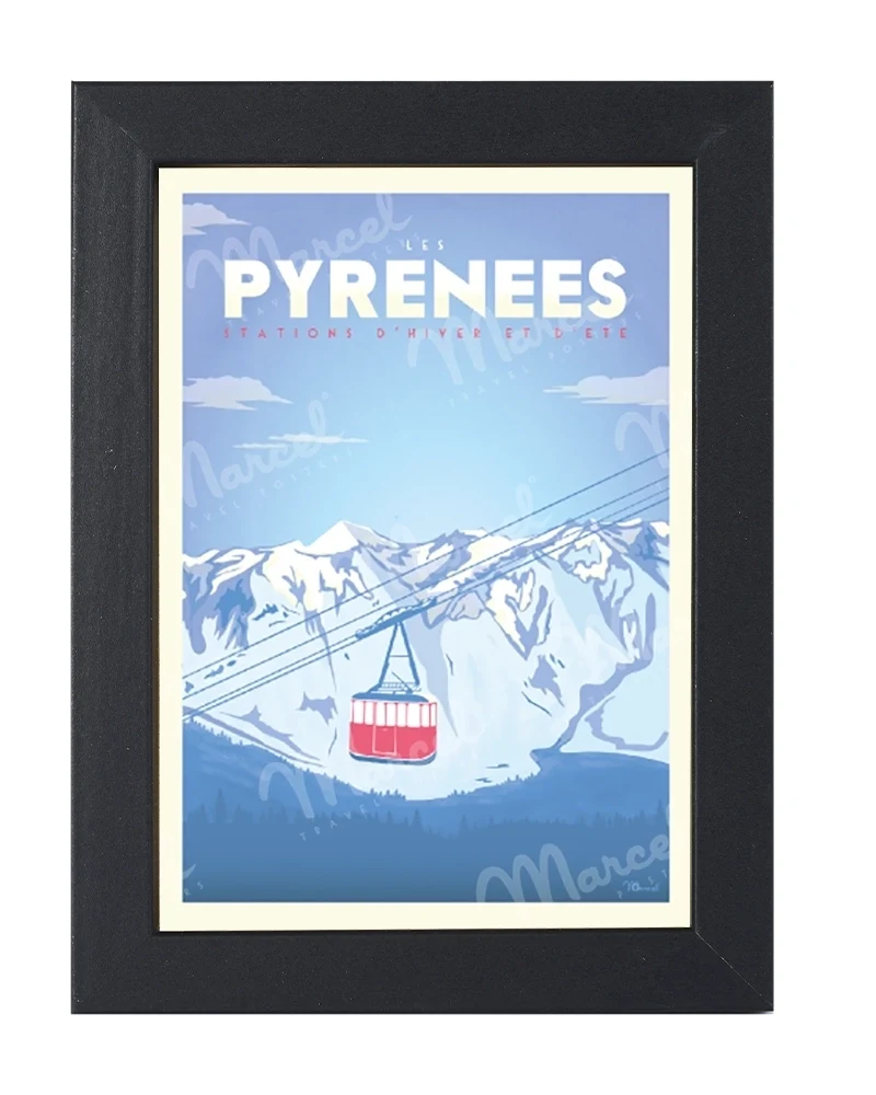 Carte Postale PYRÉNÉES "Téléphérique"