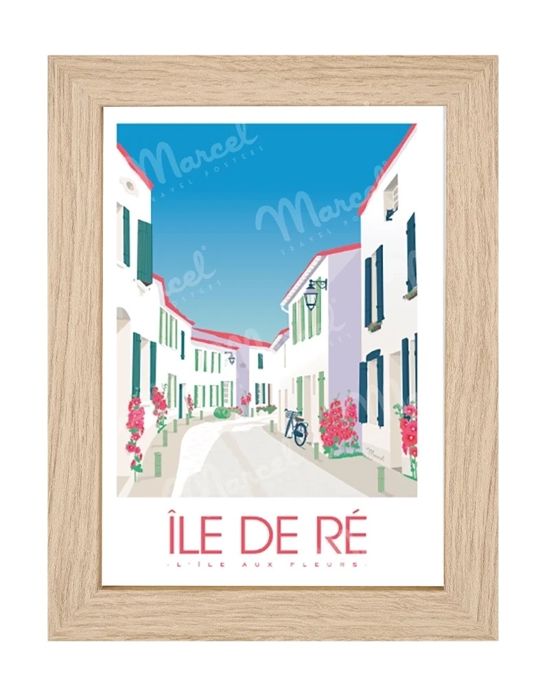 Carte Postale ÎLE DE RÉ "L'île aux fleurs"