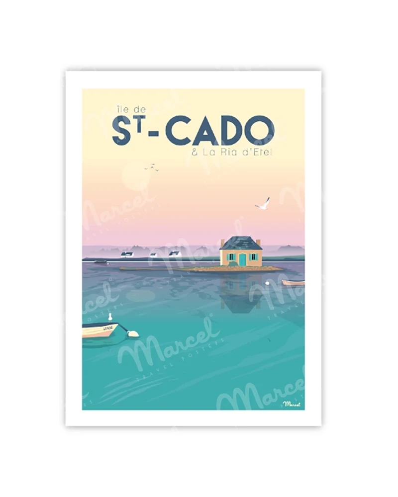 Carte Postale SAINT-CADO "La Ria d'Etel"