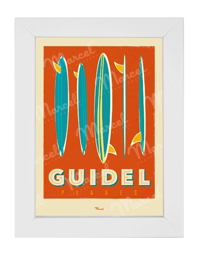 Carte Postale GUIDEL "Surfboards"