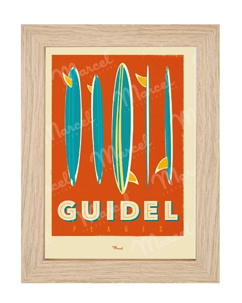 Carte Postale GUIDEL "Surfboards"