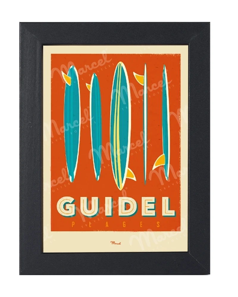 Carte Postale GUIDEL "Surfboards"
