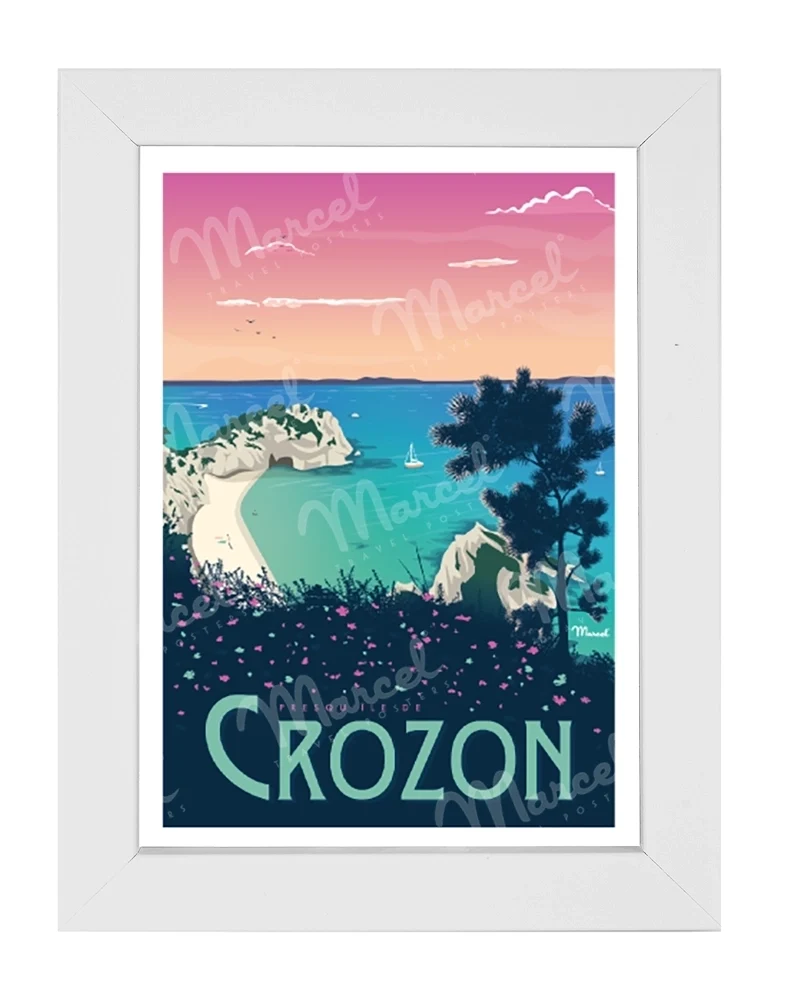 Carte Postale CROZON "Plage de l'Île Vierge"