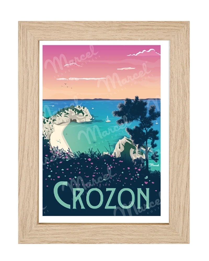 Carte Postale CROZON "Plage de l'Île Vierge"