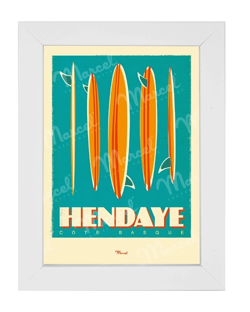 Carte Postale HENDAYE "Surfboards"
