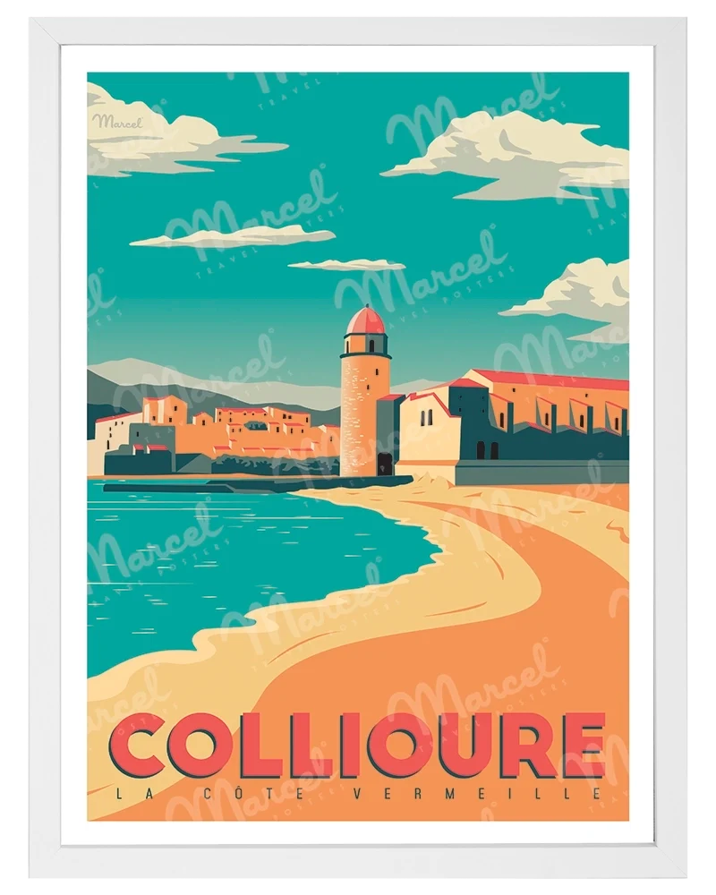Affiche COLLIOURE "Côte Vermeille"