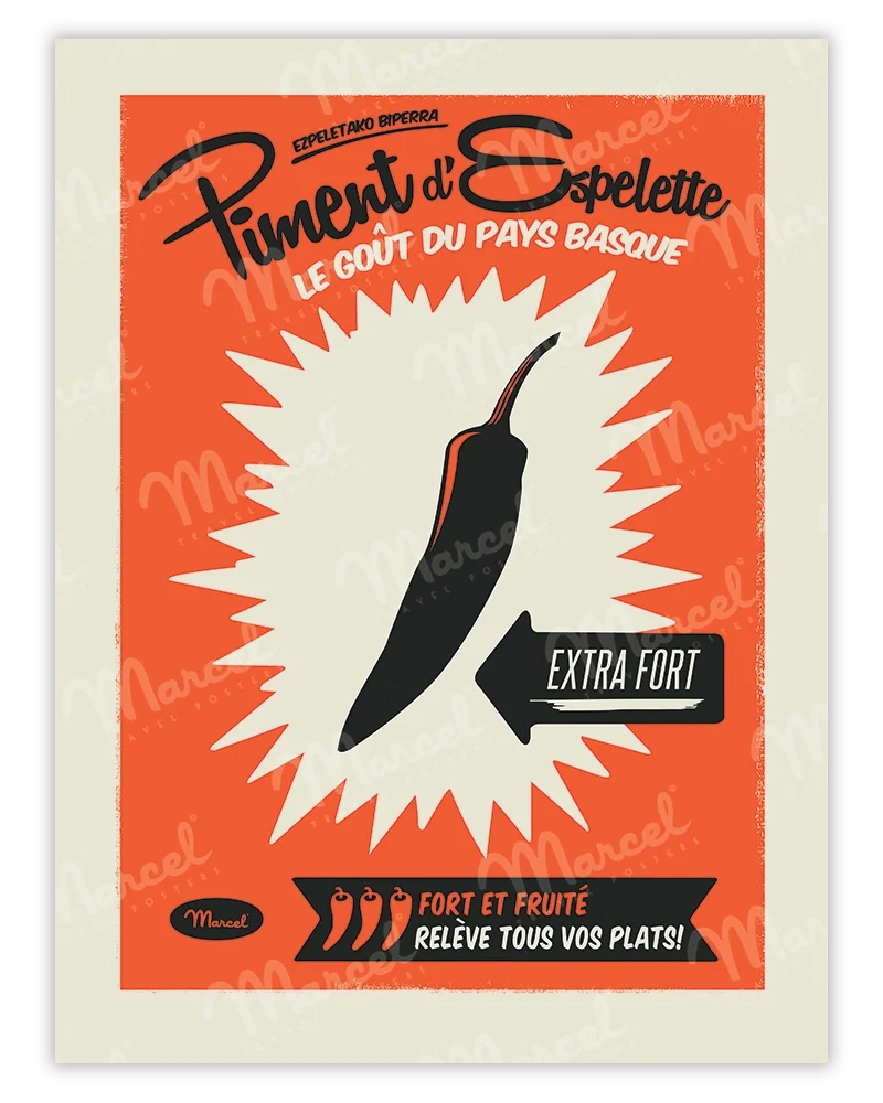 Affiche "Piment d'ESPELETTE"
