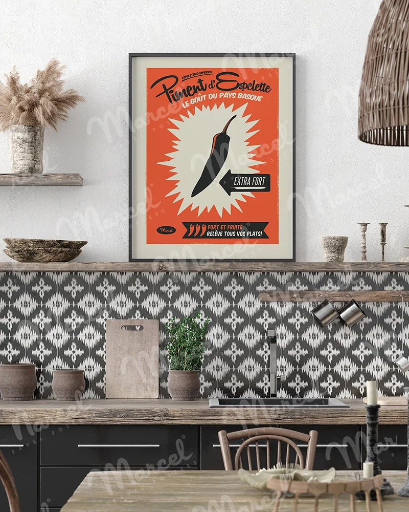 Affiche "Piment d'ESPELETTE"