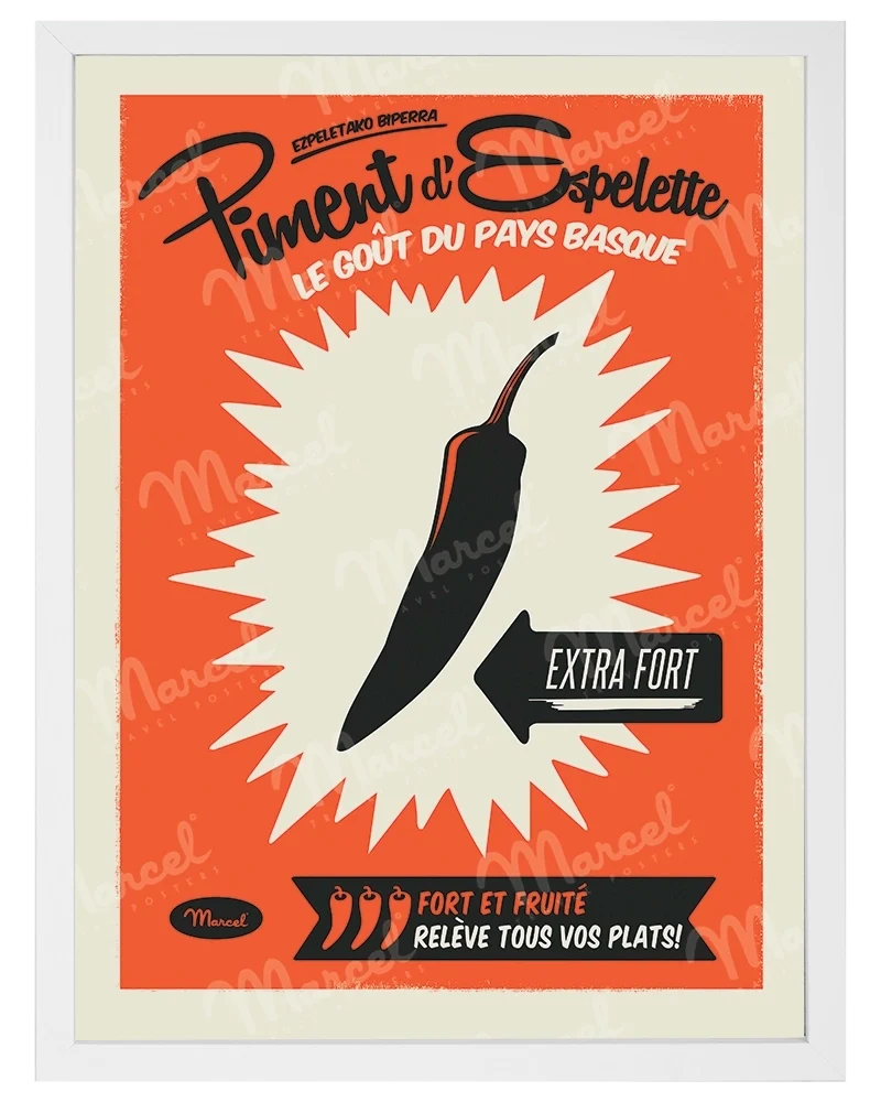 Affiche "Piment d'ESPELETTE"
