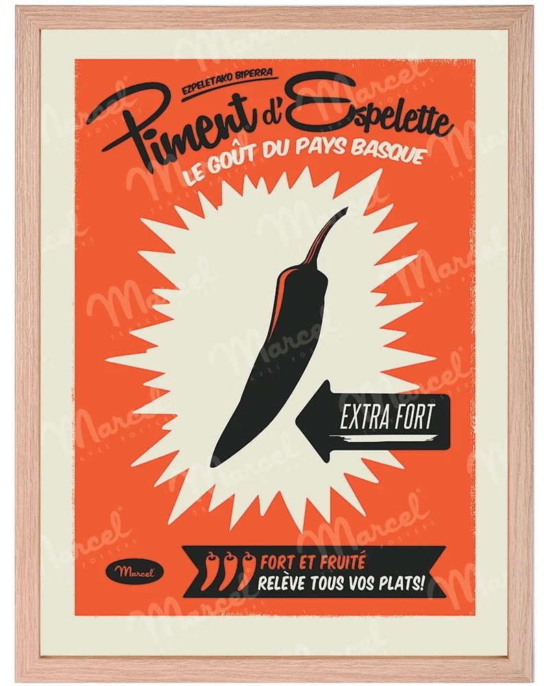 Affiche "Piment d'ESPELETTE"