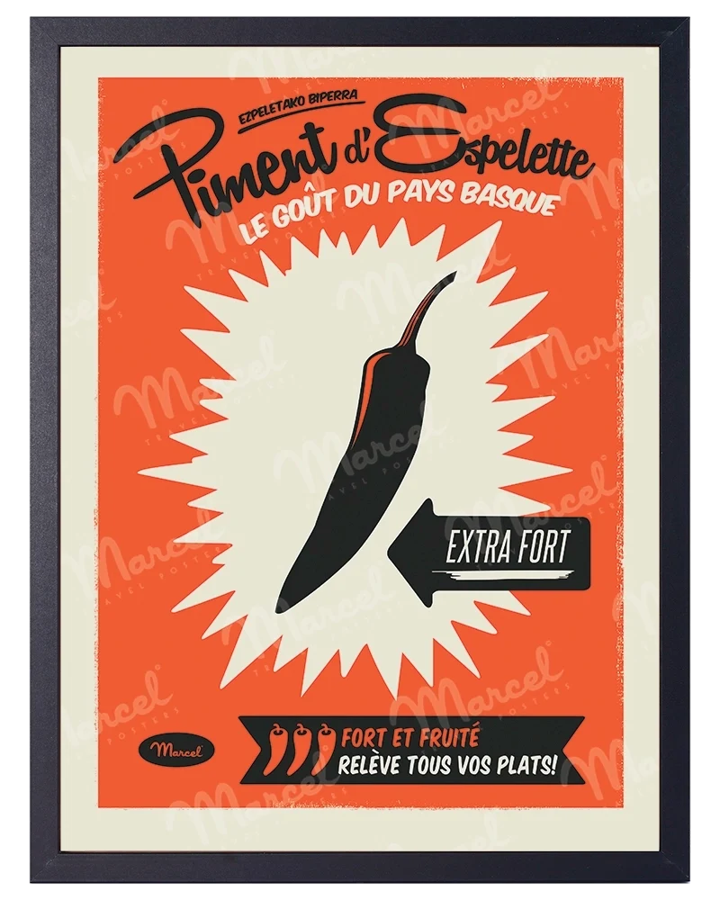 Affiche "Piment d'ESPELETTE"