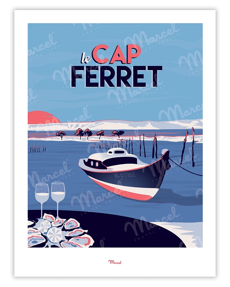 Affiche CAP FERRET "Le Mimbeau"