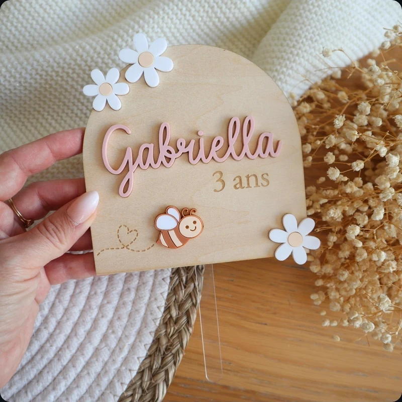 Cake-topper "Abeille" - A personnaliser