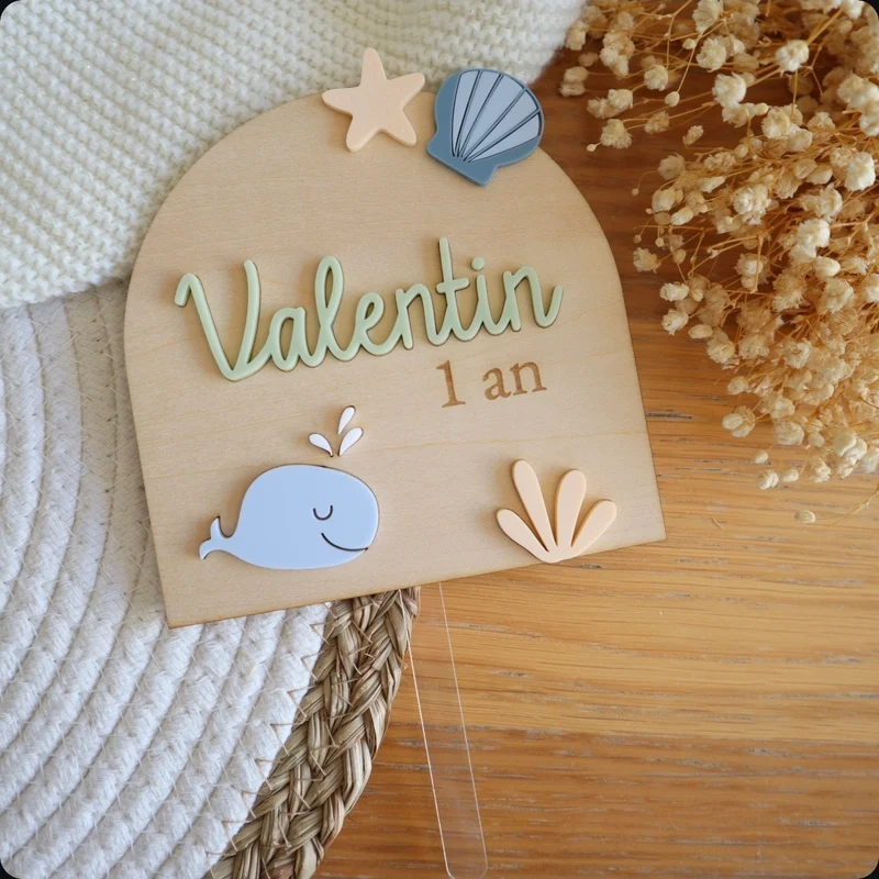Cake-topper "Sous l'océan" - A personnaliser
