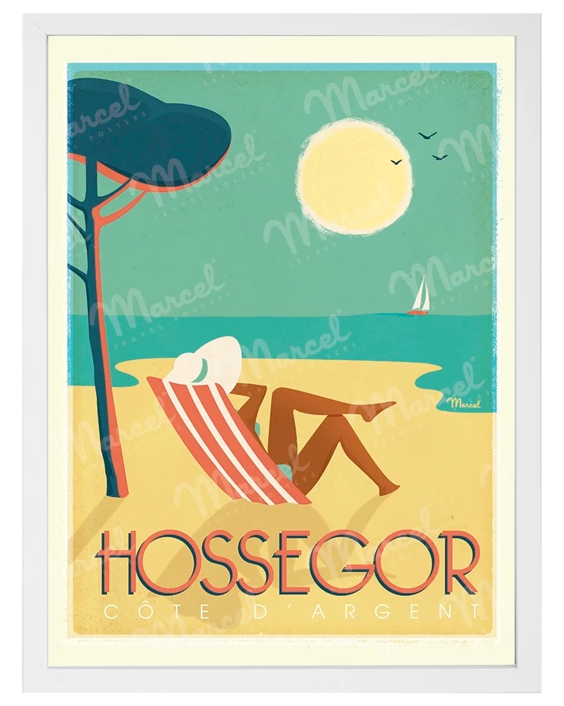 Affiche HOSSEGOR "Côte d'Argent"