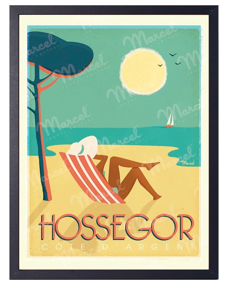 Affiche HOSSEGOR "Côte d'Argent"