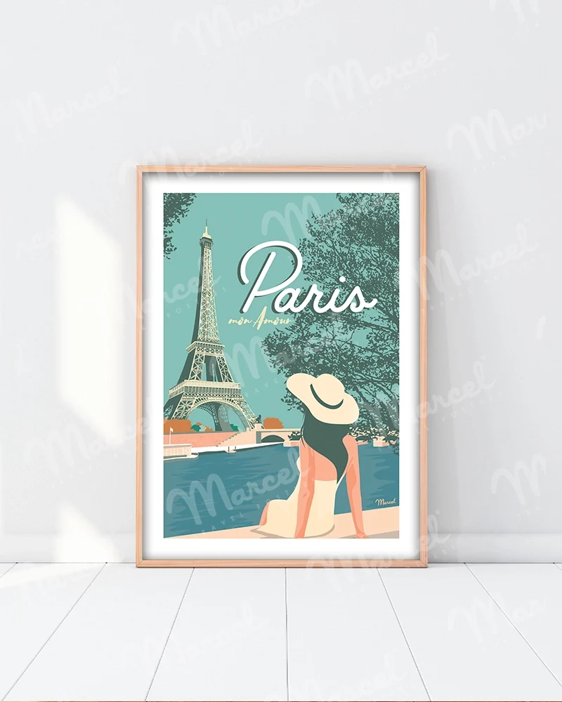 Affiche PARIS "Mon Amour"