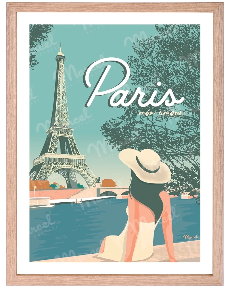 Affiche PARIS "Mon Amour"