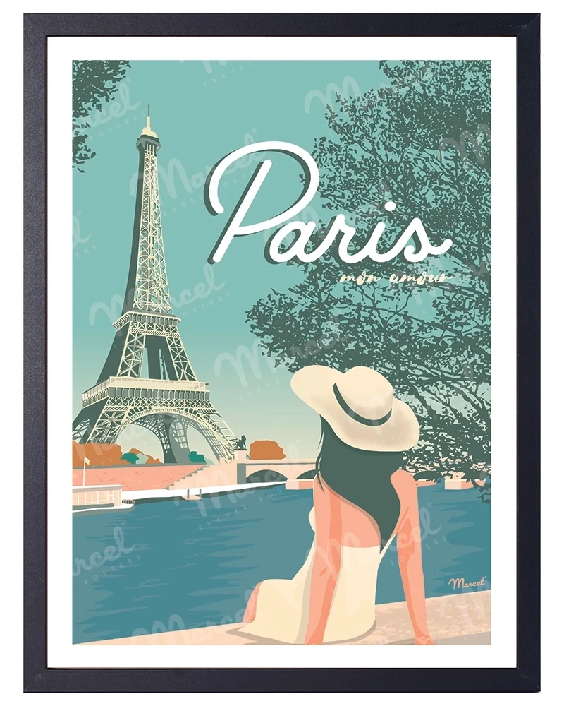Affiche PARIS "Mon Amour"