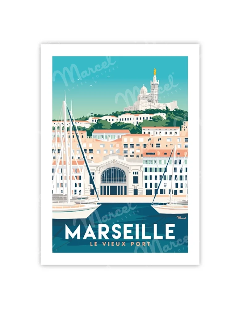 Carte Postale MARSEILLE "Le Vieux Port"
