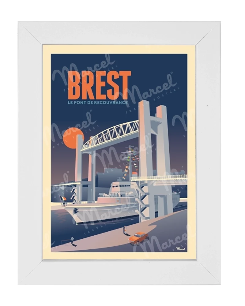 Carte Postale BREST "Le Pont de Recouvrance"