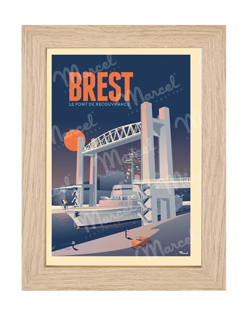 Carte Postale BREST "Le Pont de Recouvrance"