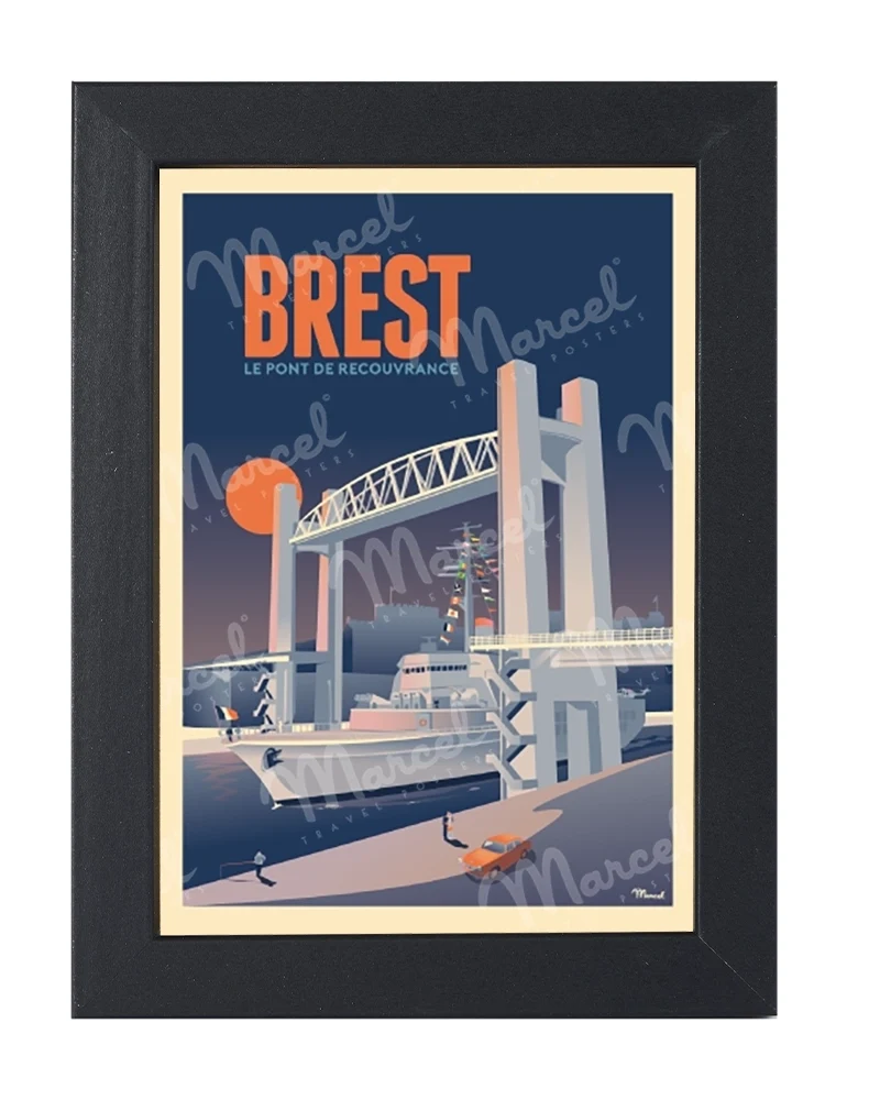 Carte Postale BREST "Le Pont de Recouvrance"