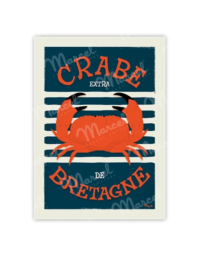 Carte Postale "Crabe de BRETAGNE"