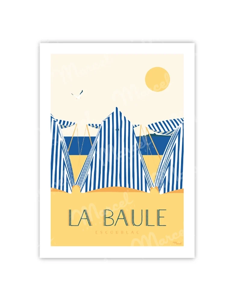 Carte Postale LA BAULE "Les Tentes"