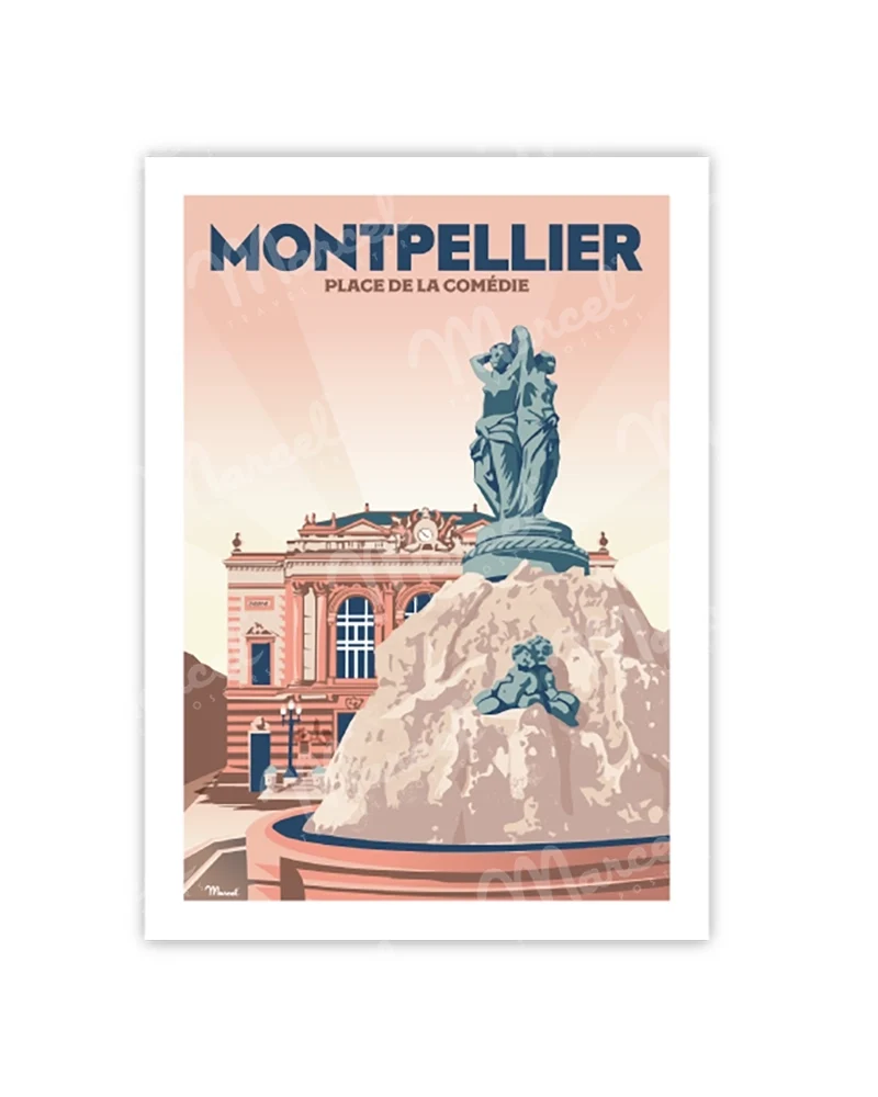 Carte Postale MONTPELLIER "Place de la Comédie"