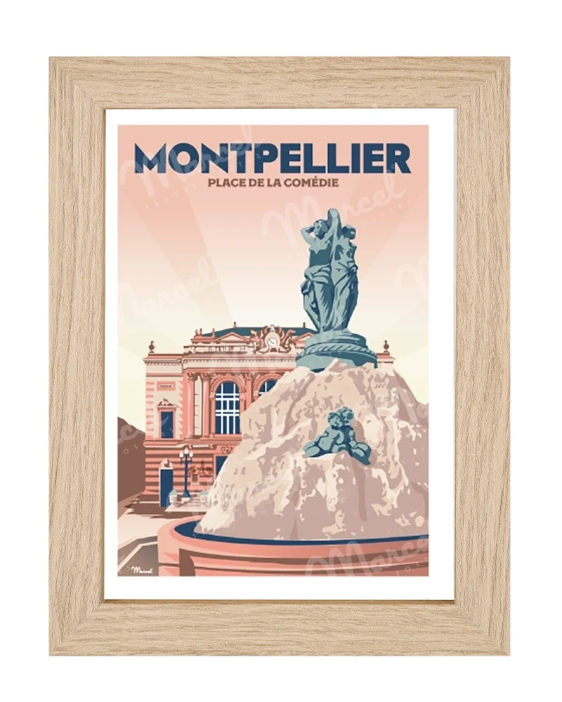 Carte Postale MONTPELLIER "Place de la Comédie"