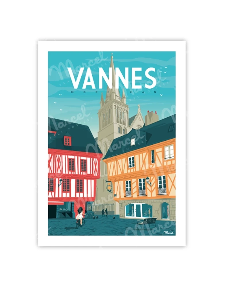 Carte Postale VANNES "Place Henri IV"