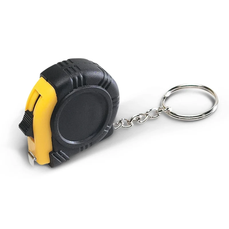 Rubber Tape Measure Key Ring