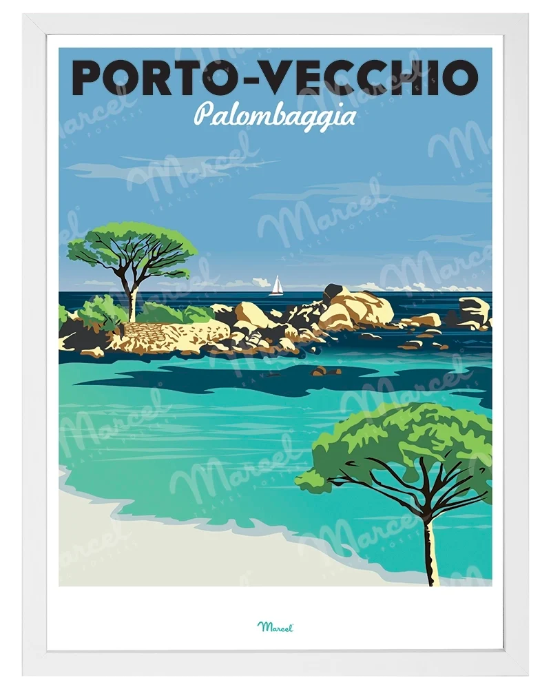Affiche PORTO-VECCHIO "Palombaggia"