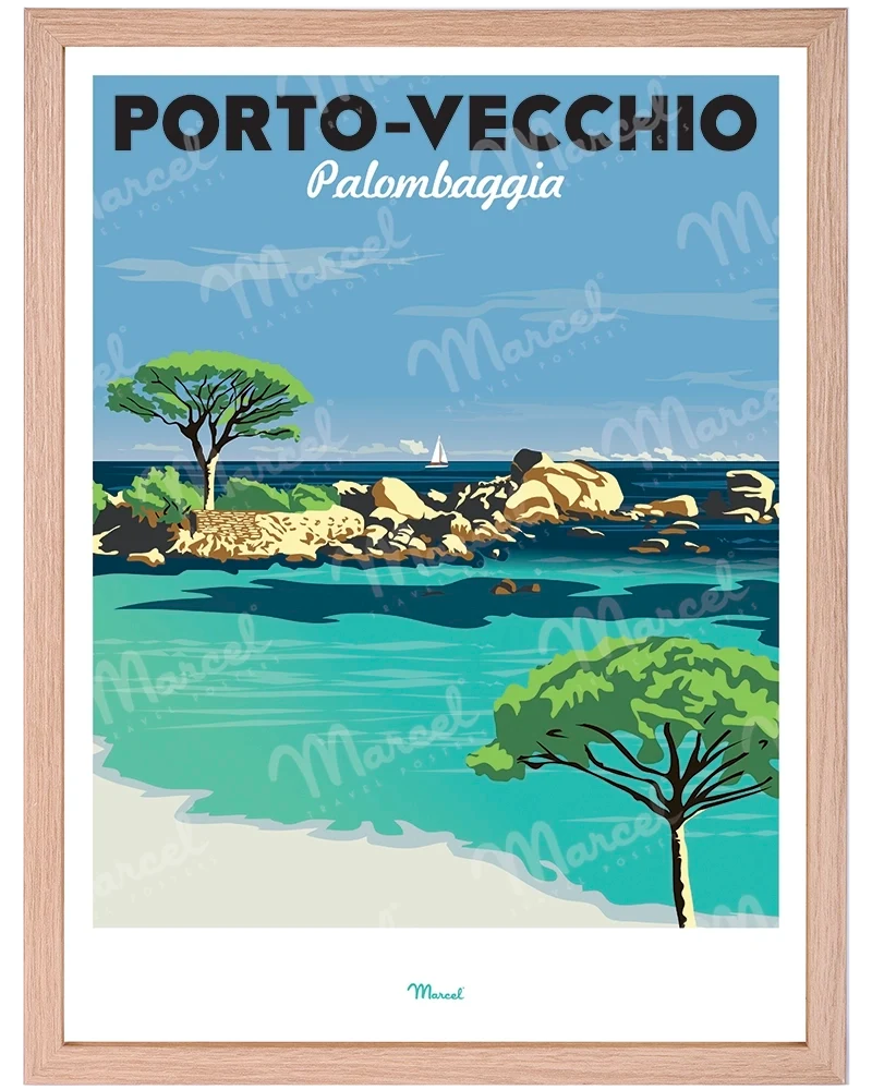 Affiche PORTO-VECCHIO "Palombaggia"