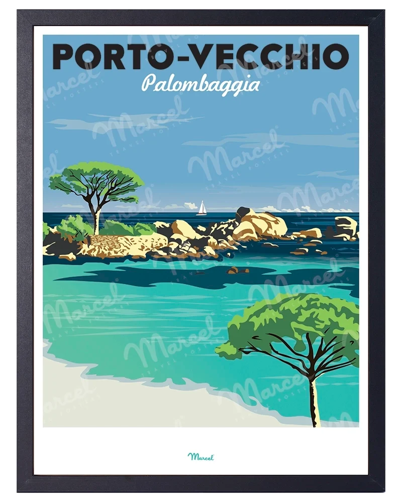 Affiche PORTO-VECCHIO "Palombaggia"