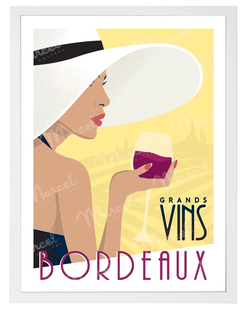Affiche BORDEAUX "Grands Vins"