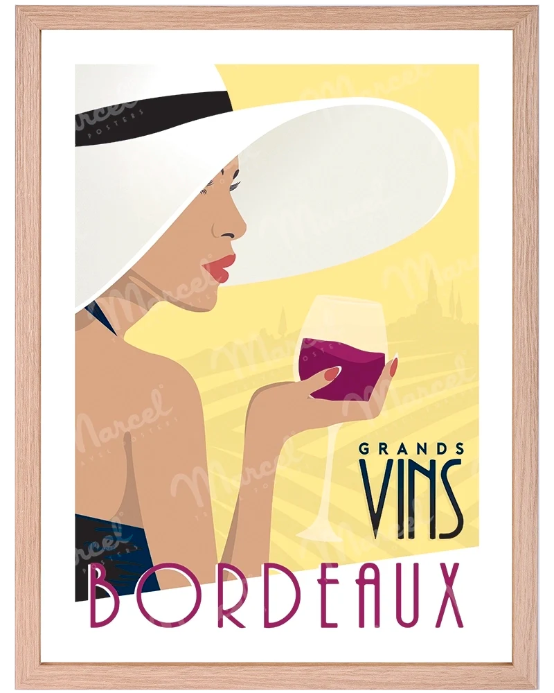 Affiche BORDEAUX "Grands Vins"